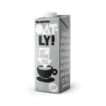 a bottle of oatly oat drink barista edition on a transparent background